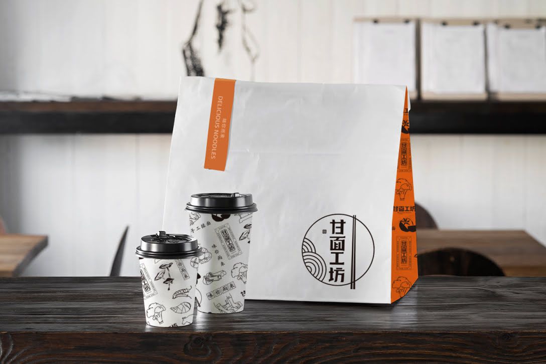 甘面工坊餐飲品牌VI設(shè)計(jì)平面效果圖(圖7)