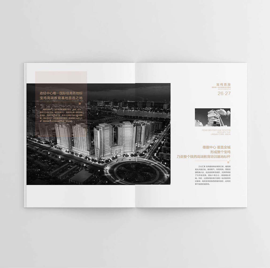鵬博地產(chǎn)招商畫冊設(shè)計平面效果圖(圖8)