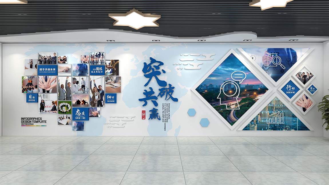 立體樹(shù)形員工風(fēng)采照片墻企業(yè)文化墻模板定制(圖1)